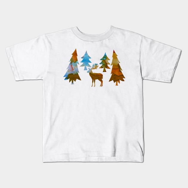 Stag Kids T-Shirt by TheJollyMarten